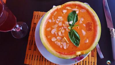 Sopa de sandía