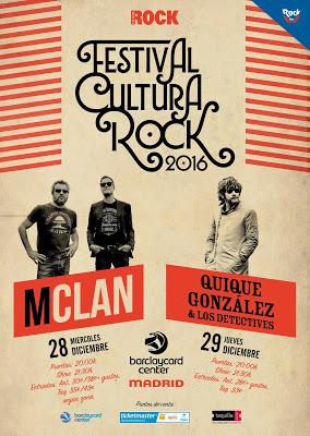 M Clan y Quique González, en el Festival Cultura Rock del BarclayCard Center de Madrid