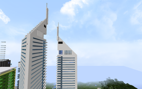 Réplica Minecraft Emirates Towers (Dubai) Emiratos Árabes Unidos
