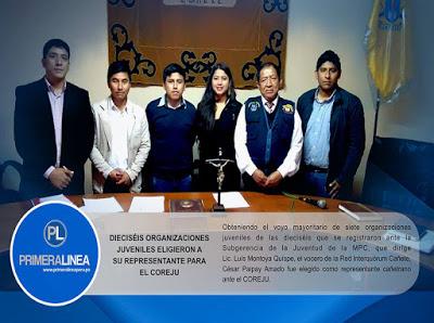 DIECISÉIS ORGANIZACIONES JUVENILES ELIGIERON A SU REPRESENTANTE EN EL COREJU [CONCEJO REGIONAL DE LA JUVENTUD]...