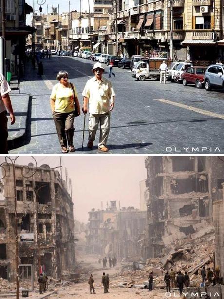 Antes y después de la guerra en Siria