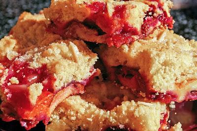 Crumble de fresas.