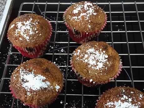 Receta: Muffins de plátano y pasas