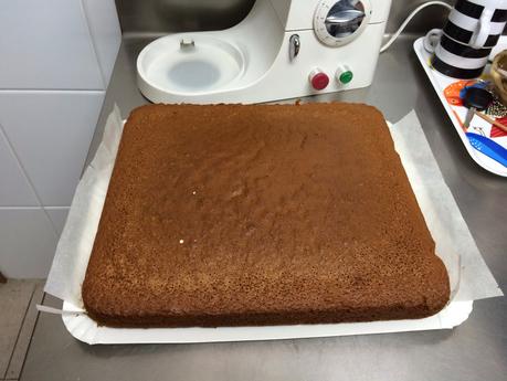 Tarta cuadriculada para Mini Cooper