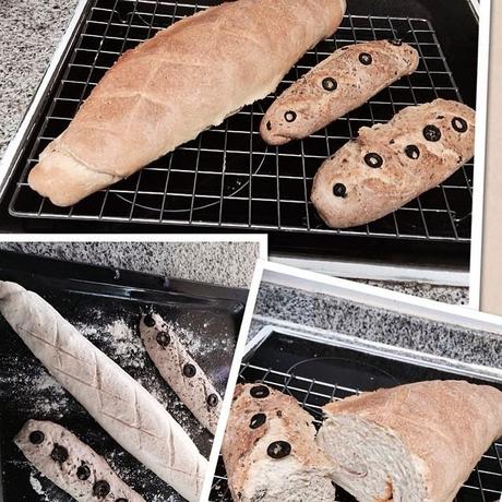 Pan de aceitunas negras