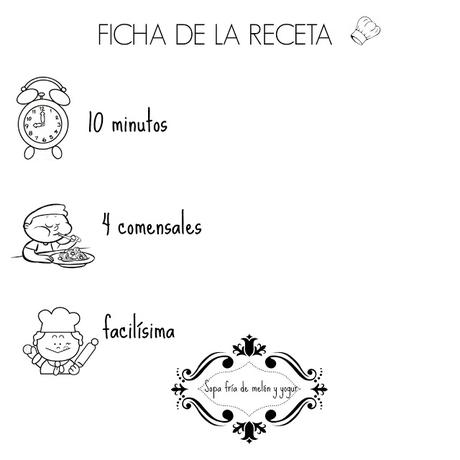 SOPA FRÍA DE MELÓN CON YOGUR