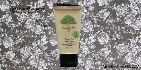 REVIEW - Crema de manos con aceite de argán de Madre Labs REVIEW - Crema de manos con aceite de argán de Madre Labs