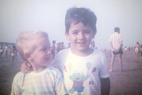Infancia - yo y primo rafa