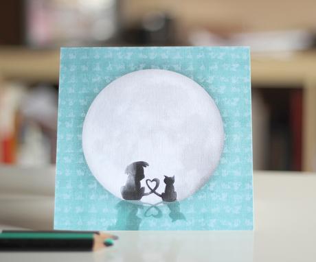 Invitación de Boda de Ernesto y Beatriz - Animalitos perro y gato