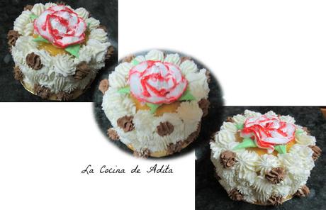 Tartitas con flor de merengue