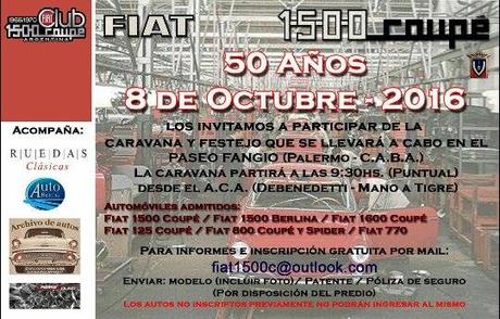 Caravana y encuentro por la Fiat 1500 Coupé