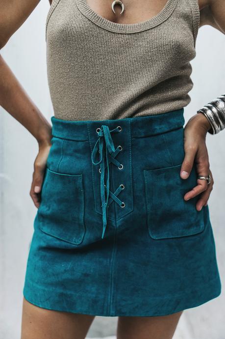 Gold_Top-Metallic_Trend-Suede_Skirt-Turquoise_Skirt-Soludos_Espadrilles-Soludos_Escapes-Mykonos-Greece-Collage_Vintage-Street_Style-6