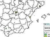 España: Mapa emisiones NMCOV (Inventario EMEP 2013)