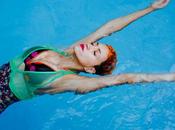 Ginger hair girl learning swim Miami