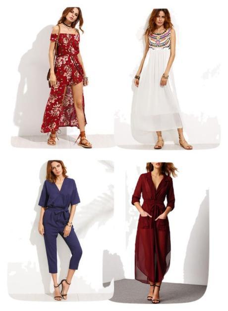 SHEIN PROMOTION: OFF THE SHOULDER AND LONG DRESSES