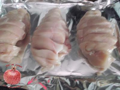 Pechuga de pollo Hasselback