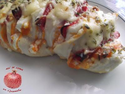 Pechuga de pollo Hasselback