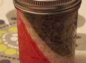 Mousse yogur kiwi sandía