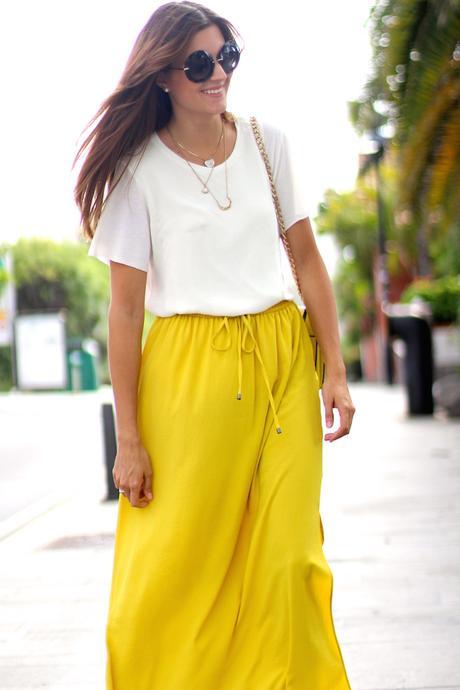 Mustard Maxiskirt Mustard Maxiskirt