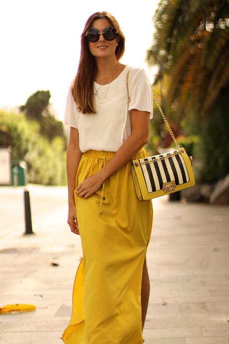Mustard Maxiskirt Mustard Maxiskirt