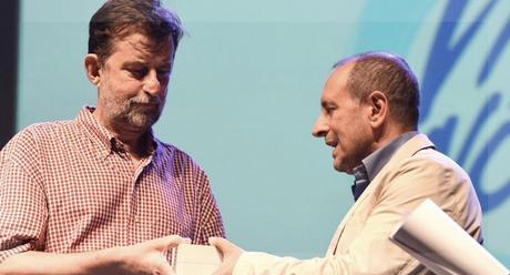 Moretti recibió el premio Exploradores del Futuro el 30 de julio pasado. Foto de Federico de Marco.