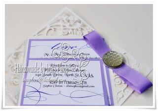 Wedding Invitation - Swirly Flourish Design.