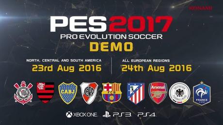 Confirmada la fecha de la demo de PES 2017