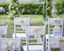 Decoración para una boda al aire libre