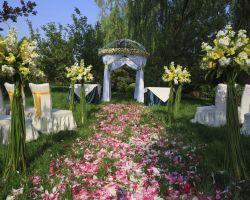 Decoración para una boda al aire libre