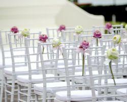 Decoración para una boda al aire libre