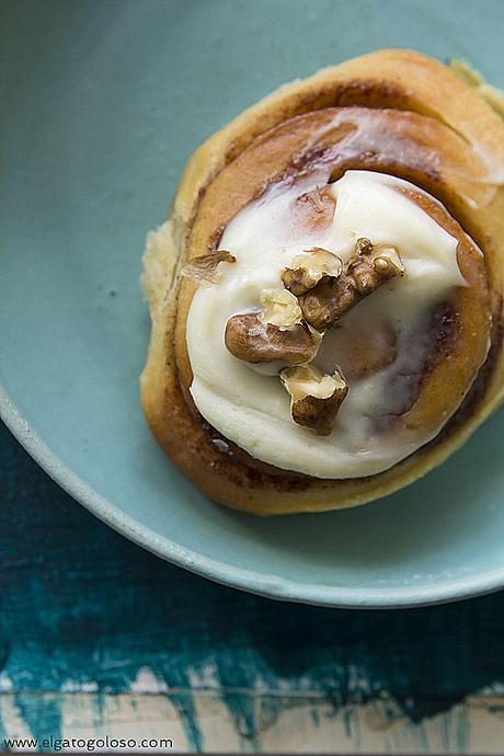 El gato goloso: Cinnamon Rolls caseros, listos para el desayuno