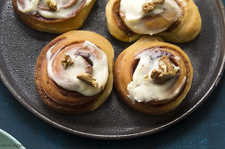 El gato goloso: Cinnamon Rolls caseros, listos para el desayuno