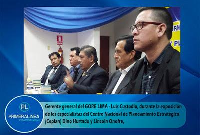 Importante: GORE LIMA ENCAUZA FORMULACIÓN DE PLAN DE DESARROLLO INSTITUCIONAL 2017 - 2019