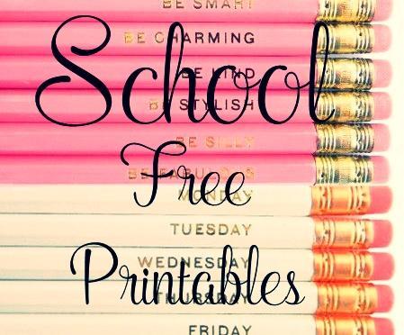 Imprimibles Escolares - Free Printables or School - A las Clases!!