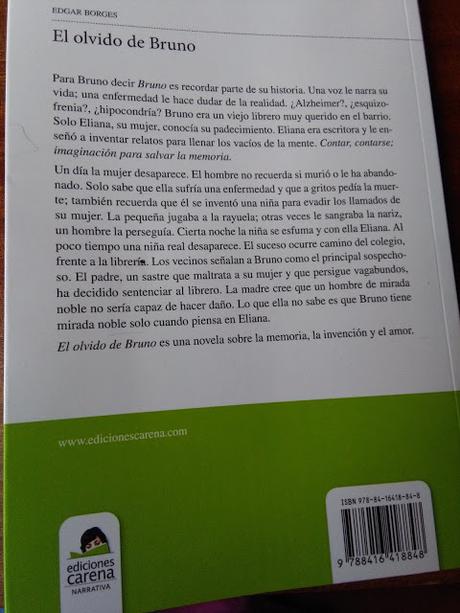 'EL OLVIDO DE BRUNO' , DE EDGAR BORGES
