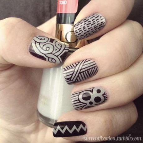 sharpie nail art