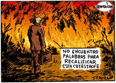 Semana negra en Galicia, acosada por el fuego.