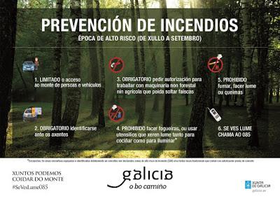 Semana negra en Galicia, acosada por el fuego.