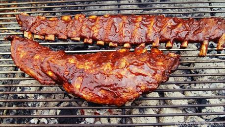 Costillas de cerdo con salsa barbacoa en dos cocciones
