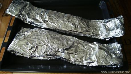 Costillas de cerdo con salsa barbacoa en dos cocciones