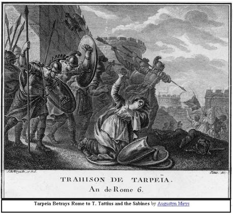 La leyenda del rapto de las Sabinas y  guerra entre romanos y sabinos,