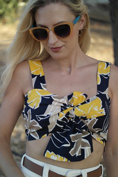 PRINTED CROP TOP PRINTED CROP TOP