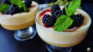 Mousse de uvas blancas