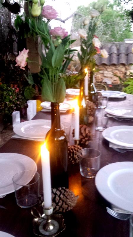 La decoración de mi cena de cumpleaños