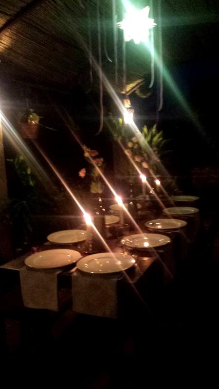 La decoración de mi cena de cumpleaños