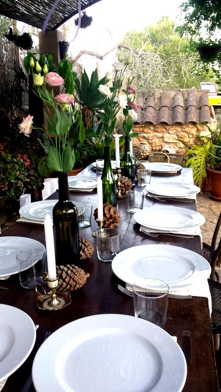 La decoración de mi cena de cumpleaños