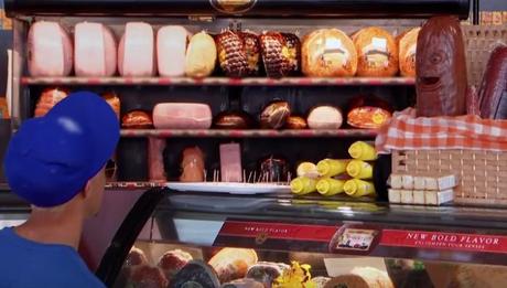 La comida cobra vida en el supermercado para promocionar “La fiesta de las salchichas”