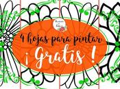 Hojas para COLOREAR flores
