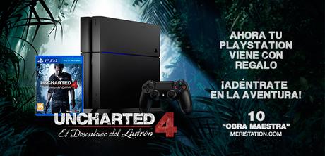 Llevate Uncharted 4 gratis con la compra de una PS4