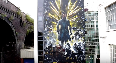 Deus Ex: Mankind Divided ya disponible y mural de Adam Jensen para celebrarlo